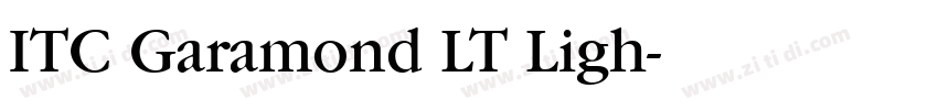 ITC Garamond LT Ligh字体转换